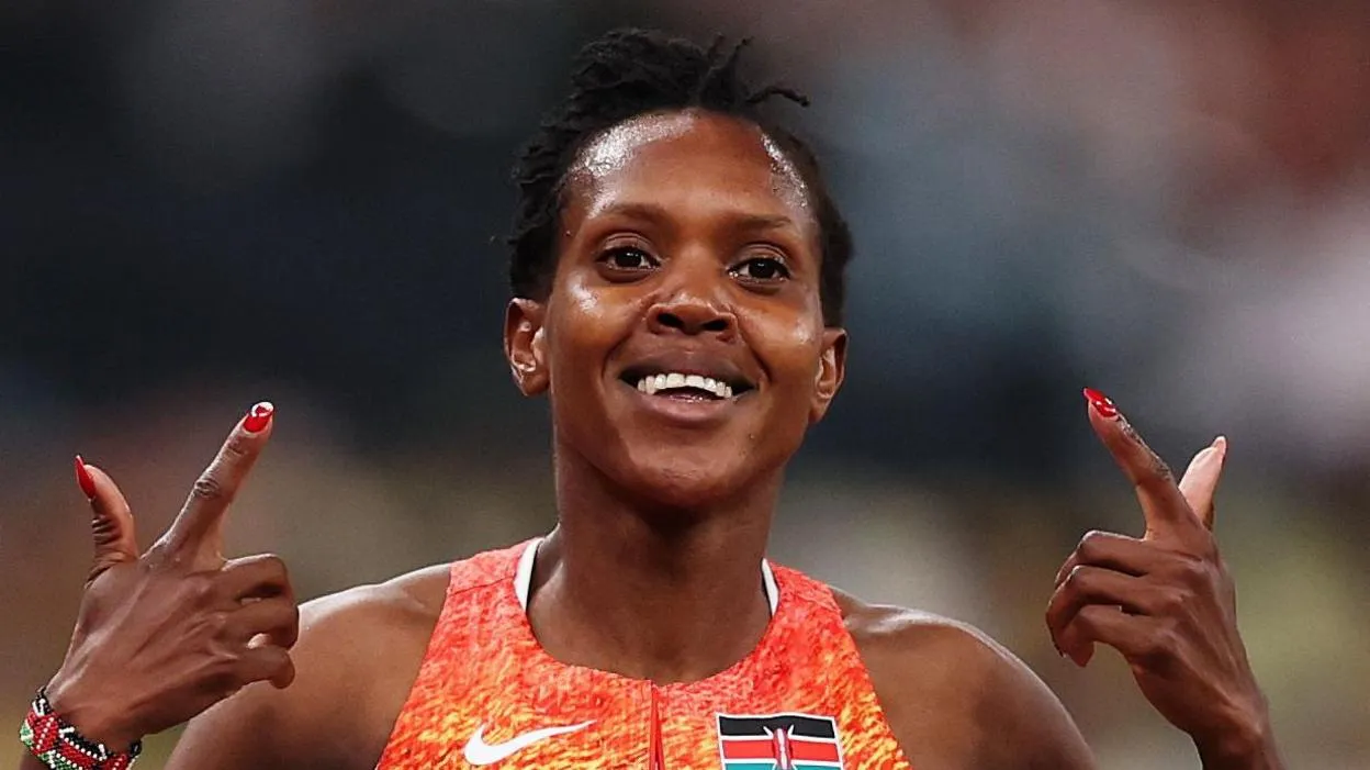 The Kenyan star wins unprecedented fourth global 1500m gold